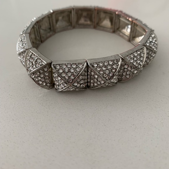 BCBG rhinestone stretchy bracelet - Picture 2 of 3